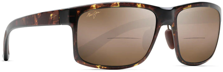 Rectangle Olive Tortoise/hcl Bronze Maui Jim Pokowai Arch 439 Bifocal Reading Sunglasses View #1