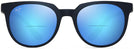 Rectangle Matte Blue/blue Hawaii Maui Jim Wailua 454 Bifocal Reading Sunglasses View #2