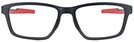 Rectangle Satin Black/Red Oakley OX8153L Metalink Computer Style Progressive View #2