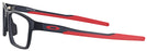 Rectangle Satin Black/Red Oakley OX8153L Metalink Computer Style Progressive View #3