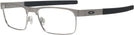 Rectangle Satin Brushed Chrome Oakley OX5153 Titanium Computer Style Progressive View #1