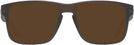 Square Brown Smoke Oakley OX8156 Holbrook RX Progressive No Line Reading Sunglasses View #2