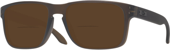Square Brown Smoke Oakley OX8156 Holbrook RX Bifocal Reading Sunglasses View #1