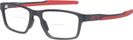 Rectangle Satin Black/Red Oakley OX8153 Metalink Bifocal View #1