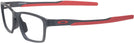 Rectangle Satin Black/Red Oakley OX8153 Metalink Single Vision Full Frame View #3