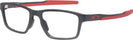Rectangle Satin Black/Red Oakley OX8153 Metalink Progressive No-Lines View #1
