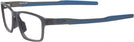 Rectangle Satin Grey Smoke Oakley OX8153 Metalink Single Vision Full Frame View #3