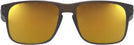 Rectangle Brown Smoke Oakley OX8156L Holbrook RX Progressive No Line Reading Sunglasses - Polarized with Mirror View #2