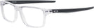 Rectangle Polished Clear Oakley OX8164 Single Vision Full Frame View #1