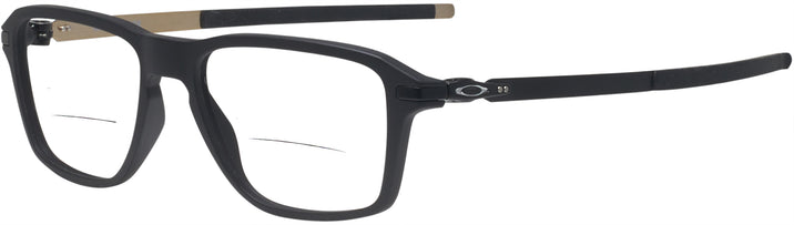 Square Satin Black Oakley OX8166 Wheel House Bifocal w/ FREE NON-GLARE View #1