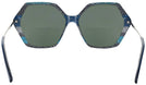 Oversized Tri Blue Iris Bifocal Reading Sunglasses View #4