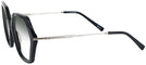 Oversized Black Iris Progressive No Line Reading Sunglasses w/ Gradient View #3