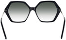 Oversized Black Iris Progressive No Line Reading Sunglasses w/ Gradient View #4