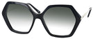Oversized Black Iris Progressive No Line Reading Sunglasses w/ Gradient View #1