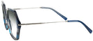 Oversized Tri Blue Iris Progressive No Line Reading Sunglasses w/ Gradient View #3