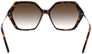 Oversized Tortoise Iris Progressive No Line Reading Sunglasses w/ Gradient View #4