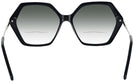 Oversized Black Iris Bifocal Reading Sunglasses w/ Gradient View #4