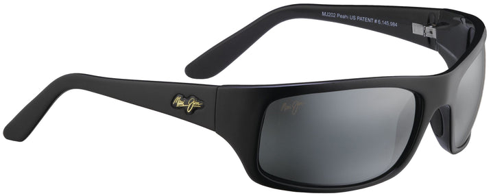 Rectangle Black / Grey Lens Maui Jim Peahi 202 View #1