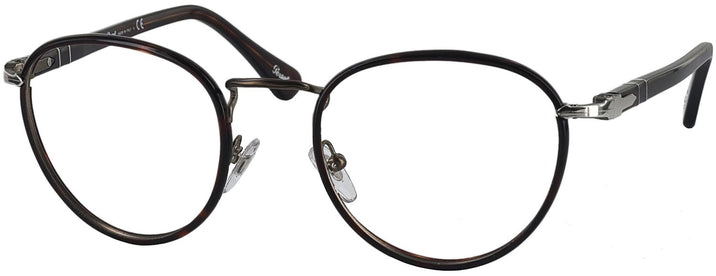 Round Matte Dark Brown Persol 2410VJ Progressive No Line Bifocal w/ FREE NON-GLARE View #1