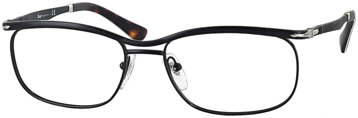 Rectangle Semi Gloss Black Persol 2464V Single Vision Full Frame with FREE NON-GLARE View #1