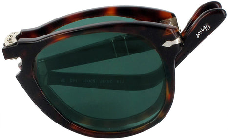 Rectangle Havana Persol 0714 Folding Progressive No Line Reading Sunglasses with Polarized G15 View #1