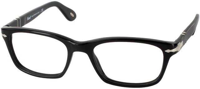 Rectangle Black Persol 3012V Single Vision Full Frame w/ FREE NON-GLARE View #1