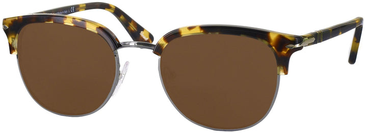 ClubMaster Beige Brown Tort Persol 3105VM Progressive No Line Reading Sunglasses View #1