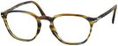 Square Striped Brown Grey Persol 3178V Progressive No-Lines with FREE NON-GLARE View #1