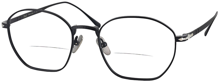 Round Matte Black Persol 5004VT Titanium Bifocal w/ FREE NON-GLARE View #1