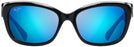 Cat Eye Black Crystal/Blue Hawaii Maui Jim Plumeria 768 View #2