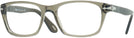 Rectangle Taupe Grey Transparent Persol 3012VL Computer Style Progressive View #1