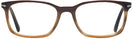 Square Striped Brown/Grey/Beige Persol 3189V Single Vision Full Frame View #2