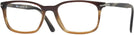 Square Striped Brown/Grey/Beige Persol 3189V Single Vision Full Frame View #1
