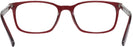 Square Transparent Red Persol 3189V Computer Style Progressive View #4