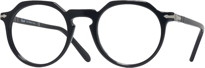Round Black Persol 3281V Single Vision Full Frame w/ FREE NON-GLARE View #1