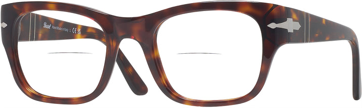Square Havana Persol 3297V Bifocal View #1