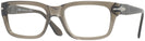 Rectangle Opal Smoke Persol 3301V Single Vision Full Frame View #1