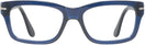 Rectangle Opal Blue Persol 3301V Single Vision Full Frame View #2