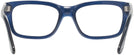 Rectangle Opal Blue Persol 3301V Single Vision Full Frame View #4