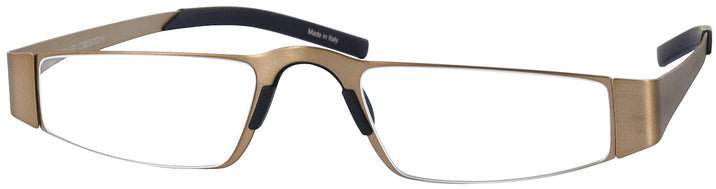  Light Brown Porsche 8811 Titanium Single Vision Half Frame View #1