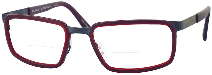  Dark Red Porsche 8221 Titanium Bifocal View #1