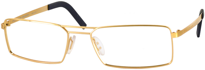 Rectangle Gold Porsche 8282 Single Vision Full Frame View #1