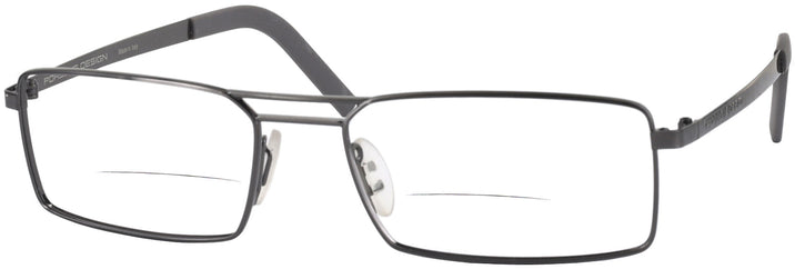 Rectangle Dark Gunmetal Porsche 8282 Bifocal View #1