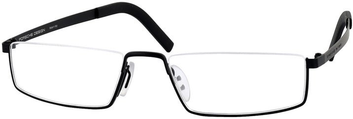  Black Porsche 8310 Titanium Single Vision Half Frame View #1