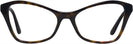 Cat Eye Havana Prada 11XV Single Vision Full Frame View #2