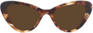 Cat Eye Havana Prada 13YS Progressive No Line Reading Sunglasses View #2