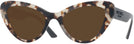 Cat Eye Talc Havana Prada 13YS Progressive No Line Reading Sunglasses View #1