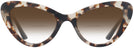Cat Eye Talc Havana Prada 13YS w/ Gradient Bifocal Reading Sunglasses View #2