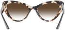 Cat Eye Talc Havana Prada 13YS w/ Gradient Progressive No Line Reading Sunglasses View #4