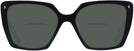 Oversized,Square Black Prada 16ZV Bifocal Reading Sunglasses View #2